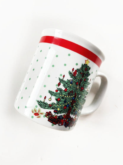 vintage 80s christmas tree mug | alco - good market thrift store