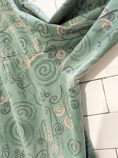 vintage 80s classics swirl full button shirt - good market thrift store