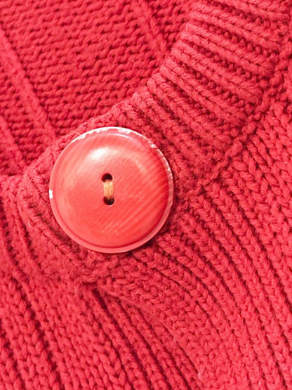 vintage 80s CLTO short chunky knit cardigan - good market thrift store