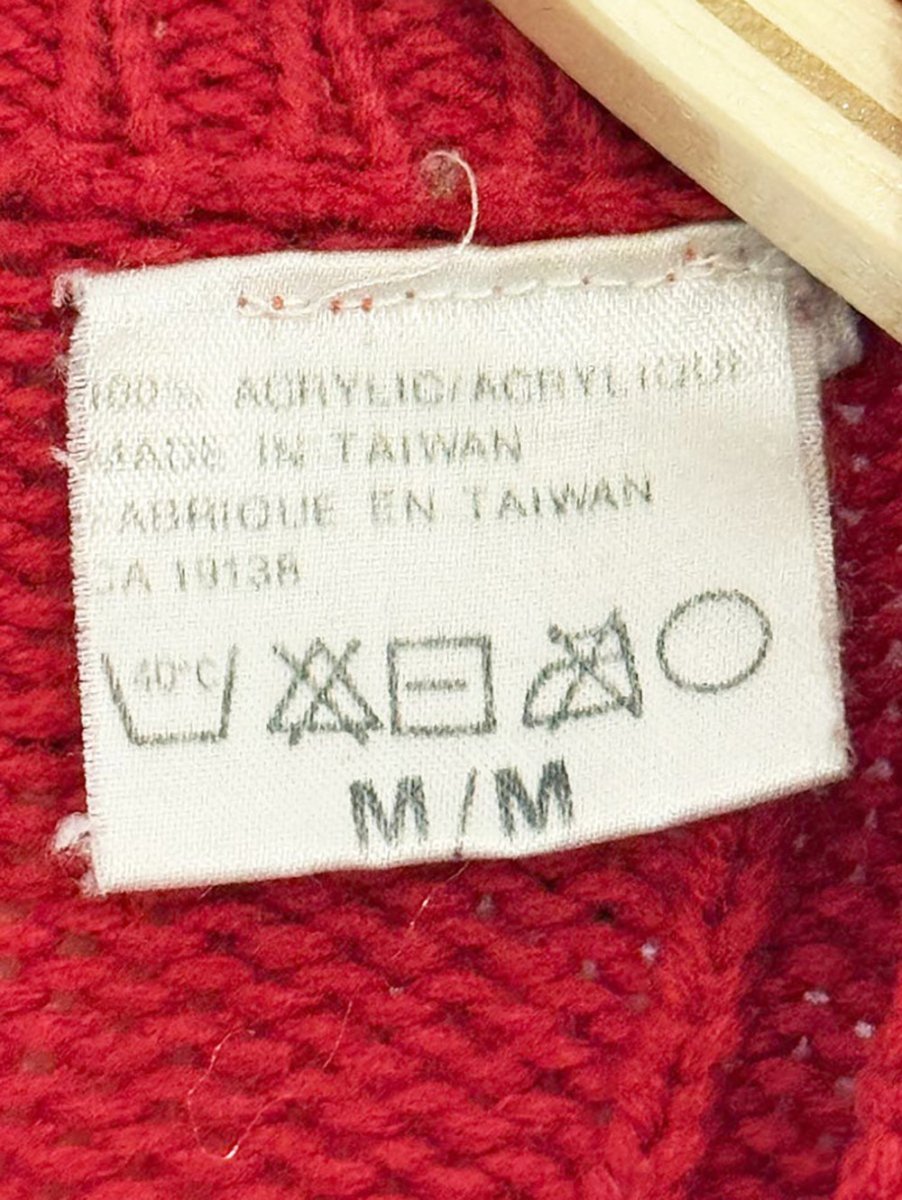 vintage 80s CLTO short chunky knit cardigan - good market thrift store