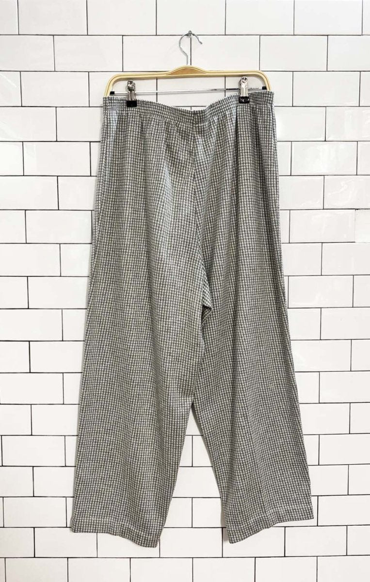 vintage 80s cricket lane houndstooth knit pants | made in usa - good market thrift store