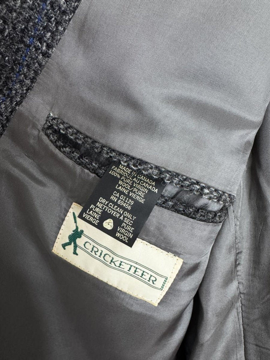 vintage 80s cricketeer 100% wool tweed blazer | made in Canada - good market thrift store