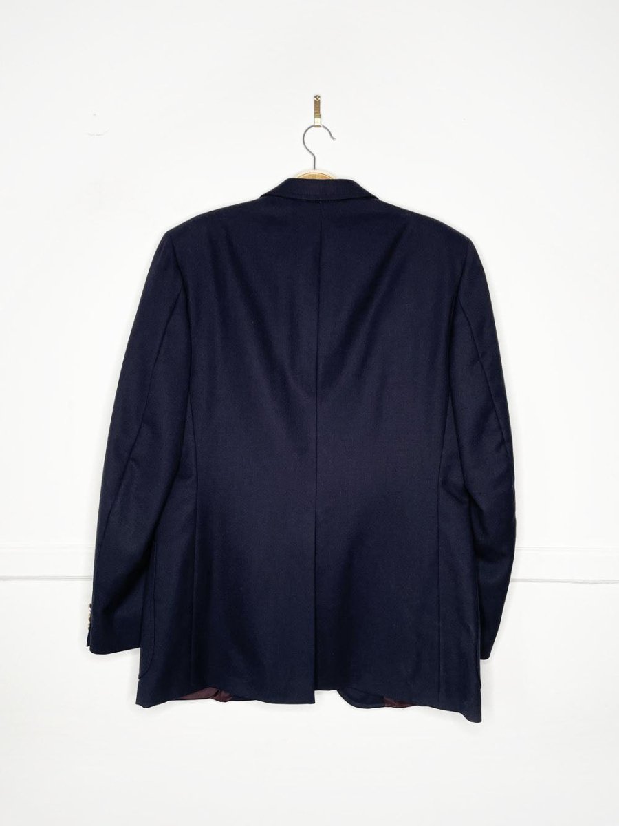 vintage 80s daks 100% wool monogram button blazer | union made | eaton pine room - good market thrift store