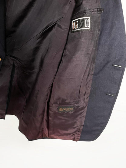 vintage 80s daks 100% wool monogram button blazer | union made | eaton pine room - good market thrift store