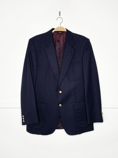 vintage 80s daks 100% wool monogram button blazer | union made | eaton pine room - good market thrift store