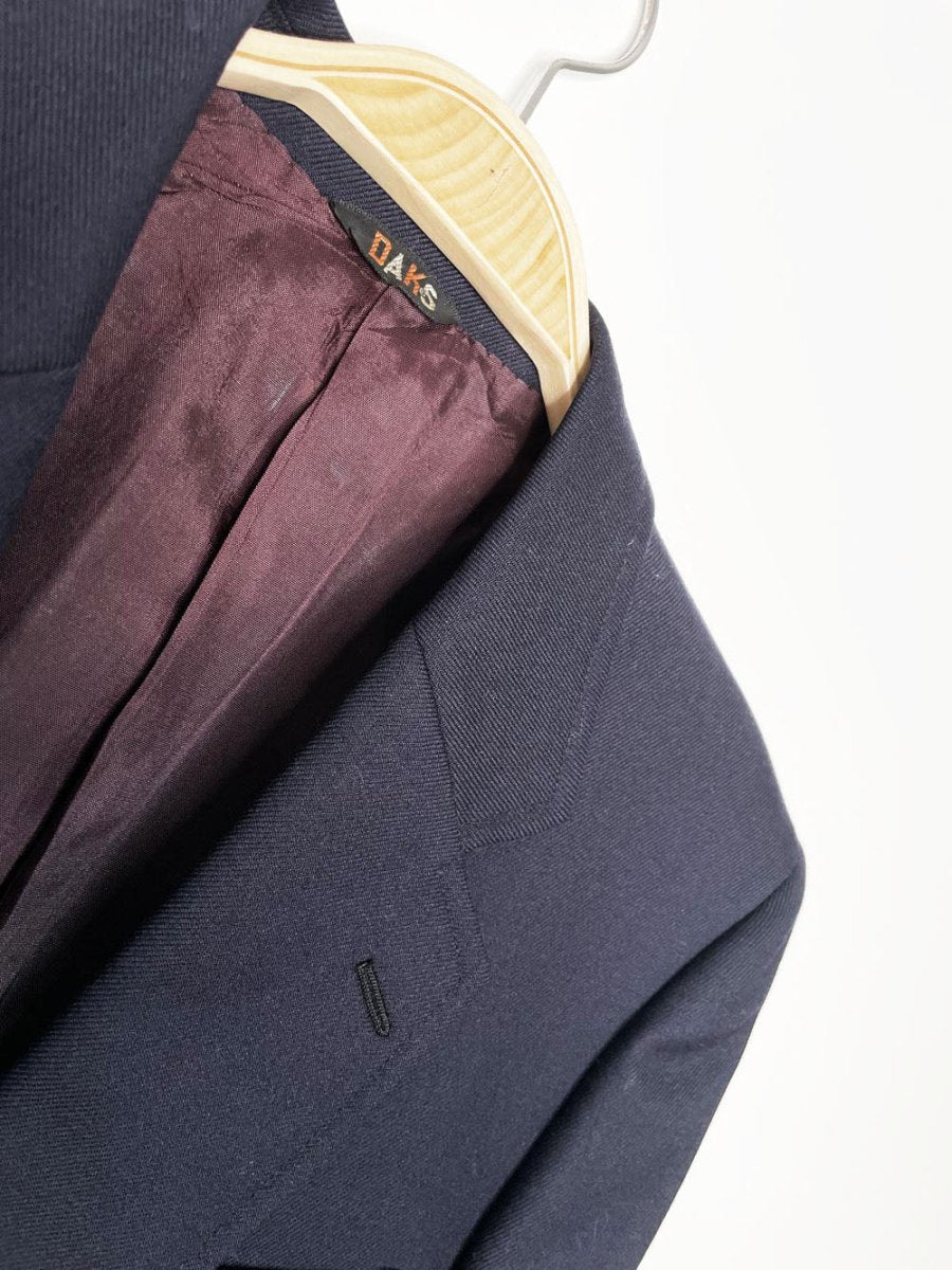 vintage 80s daks 100% wool monogram button blazer | union made | eaton pine room - good market thrift store