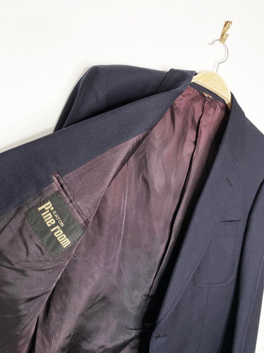 vintage 80s daks 100% wool monogram button blazer | union made | eaton pine room - good market thrift store