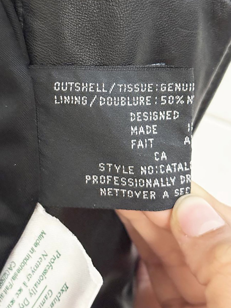 vintage 80s danier butter leather asymmetric zip belted jacket | lambskin - good market thrift store