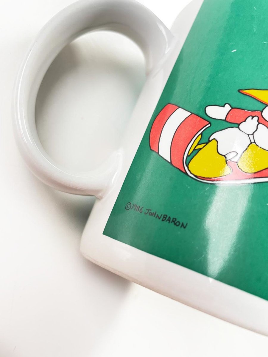 vintage 80s duck tales sleigh bells mug | john baron - good market thrift store