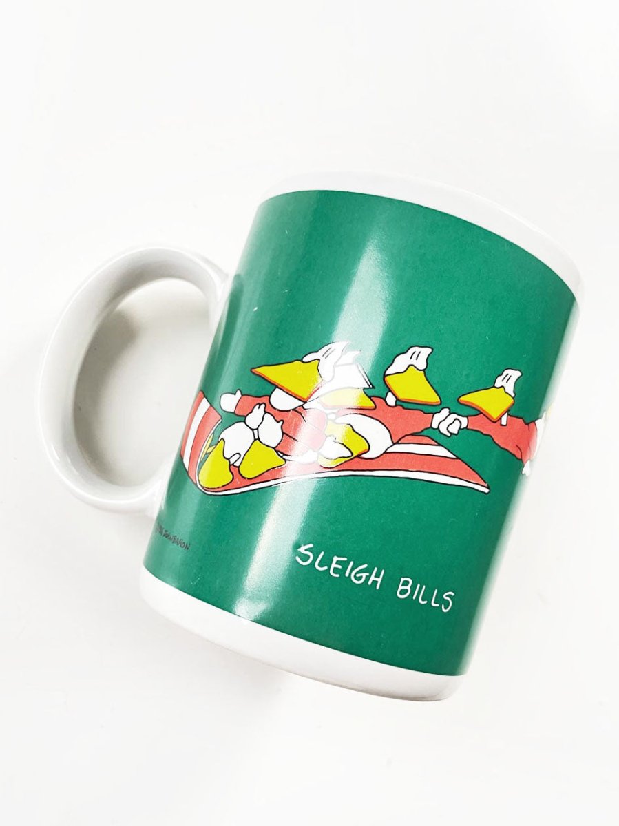 vintage 80s duck tales sleigh bells mug | john baron - good market thrift store