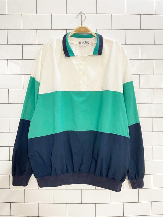vintage 80s duffel collared tennis prep pullover | made in USA - good market thrift store