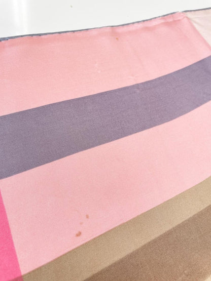 vintage 80s echo 100% silk plaid scarf | hand - rolled edge - good market thrift store