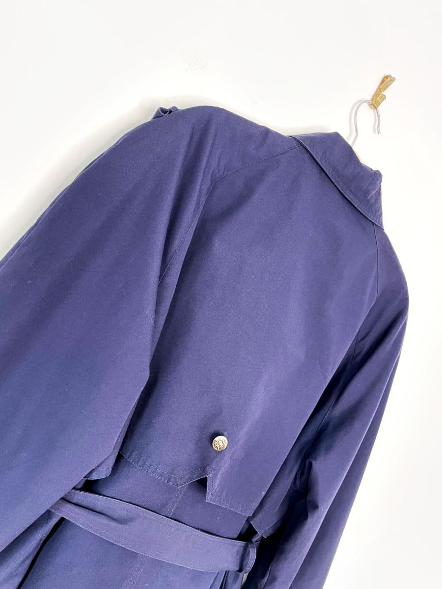 vintage 80s editions classic belted trench coat - good market thrift store