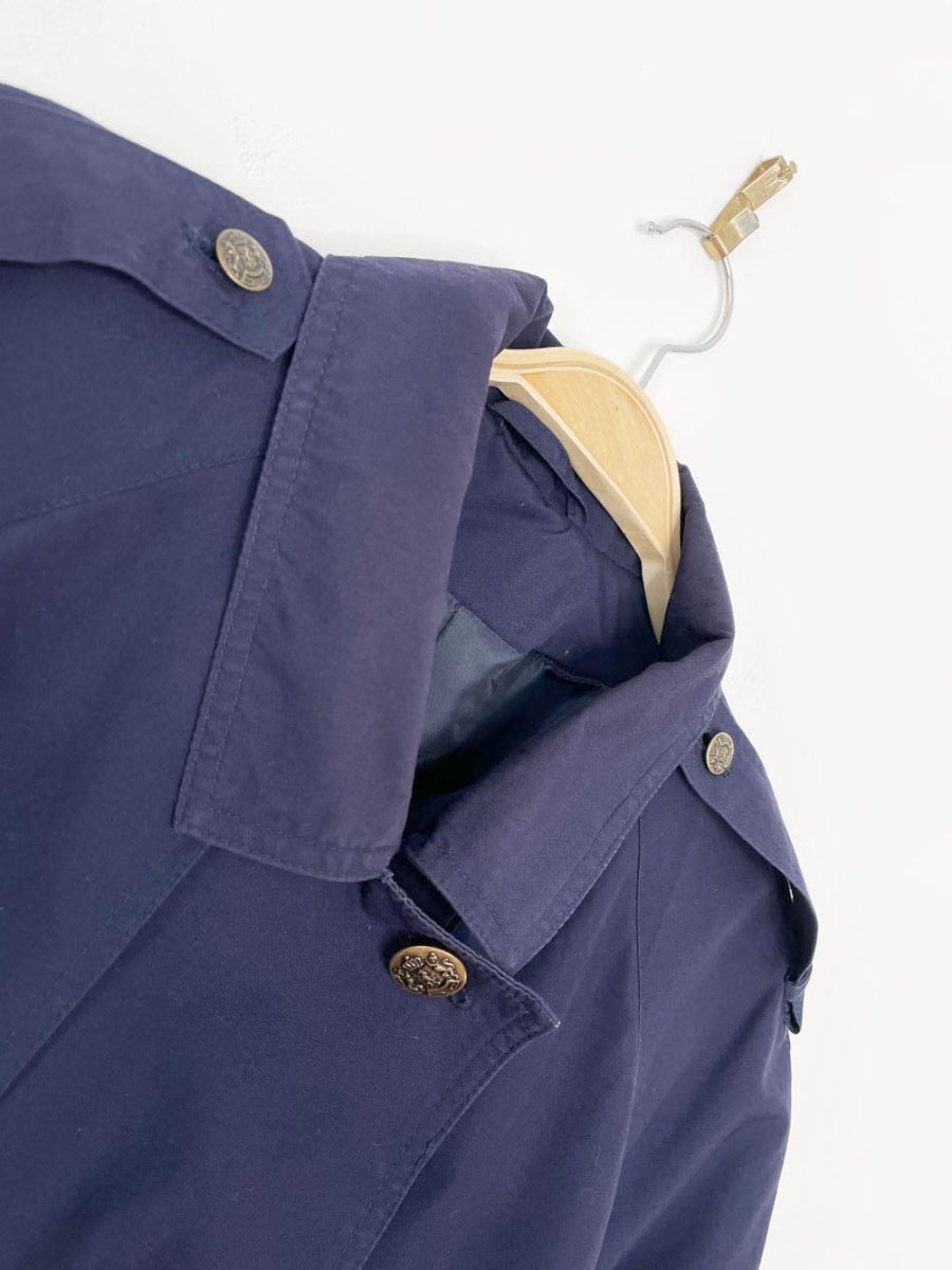 vintage 80s editions classic belted trench coat - good market thrift store