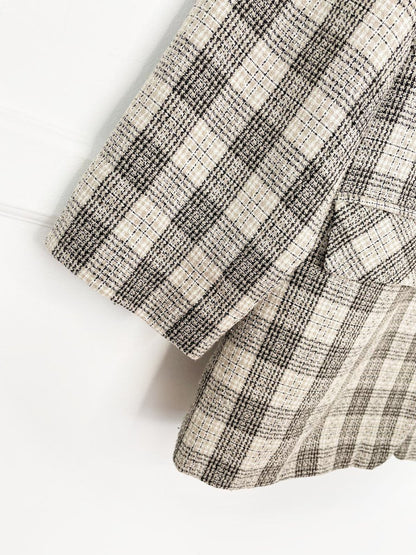 vintage 80s esther's closet plaid blazer | made in Canada - good market thrift store