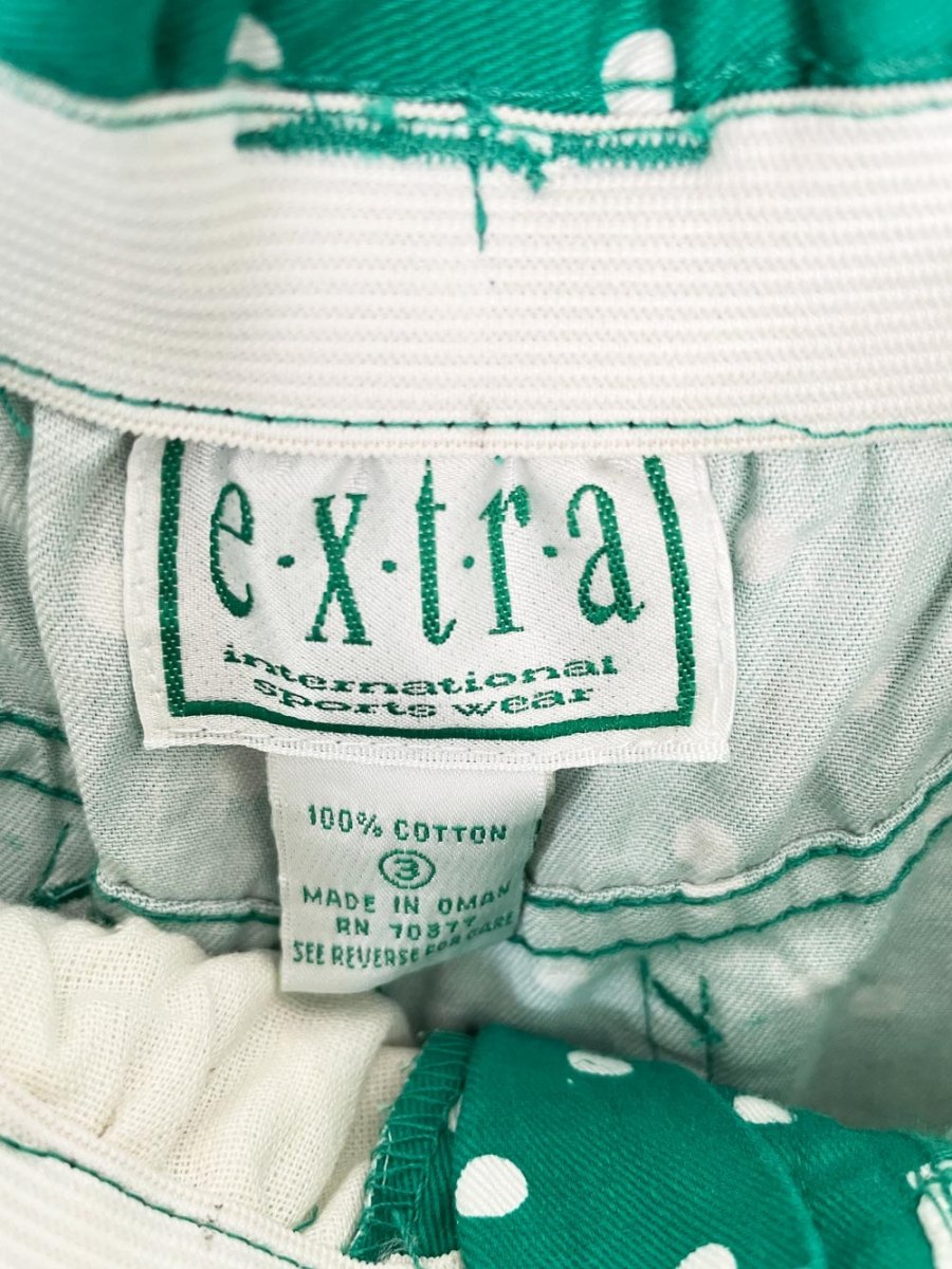 vintage 80s extra polka dot paper bag shorts - good market thrift store