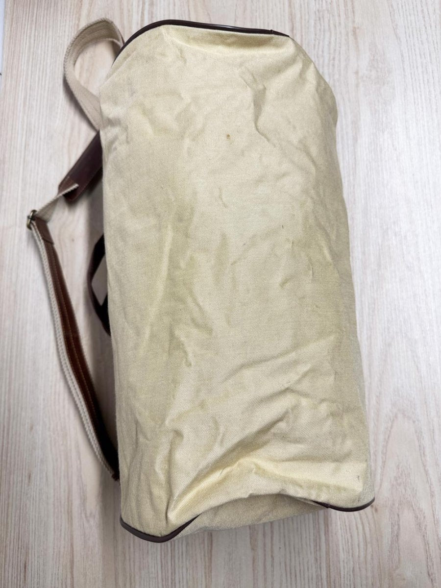 vintage 80s field & stream neutrals duffle bag - good market thrift store