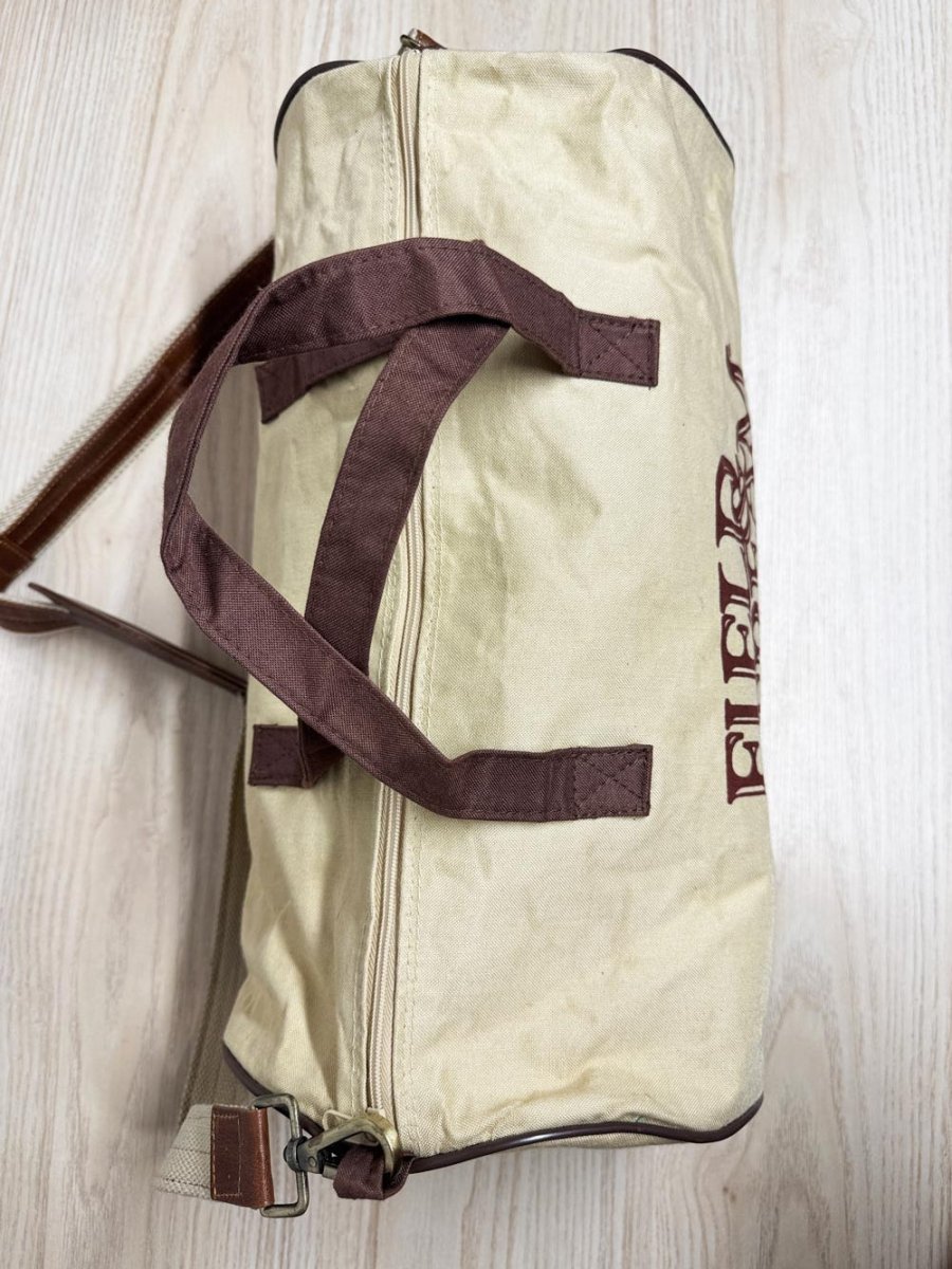 vintage 80s field & stream neutrals duffle bag - good market thrift store