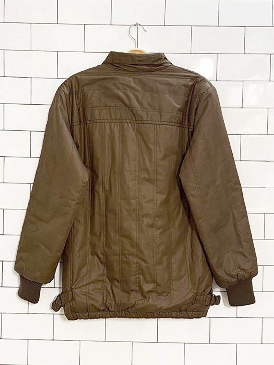 vintage 80s fur lined bomber liner jacket - good market thrift store