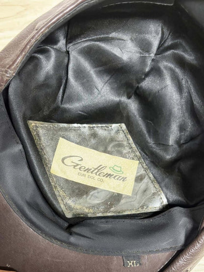 vintage 80s gentleman leather flat cap | eun dol co. - good market thrift store