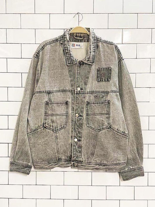 vintage 80s GG faded denim trucker jacket | wintex co. - good market thrift store
