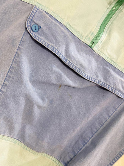 vintage 80s gitano wave rhythm 1/4 zip colour block pullover - good market thrift store