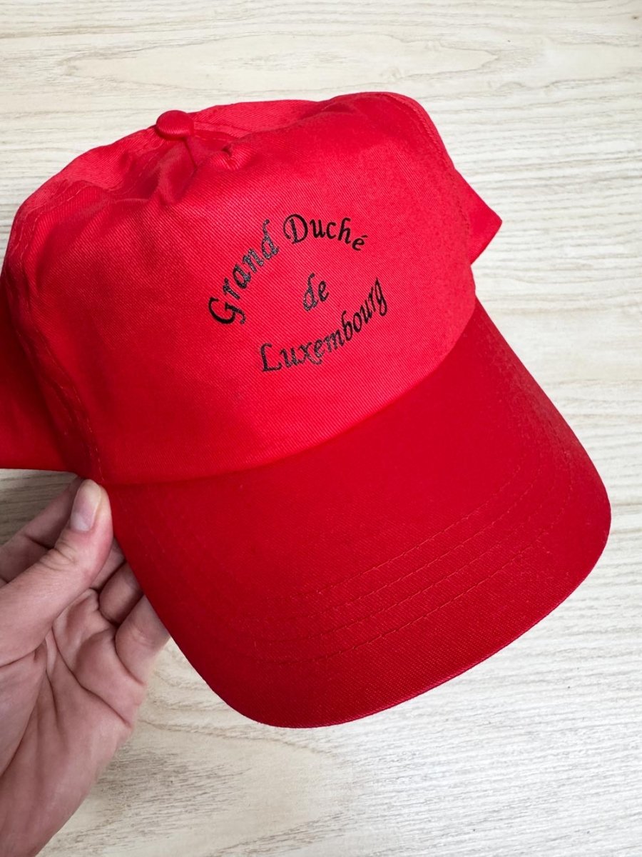 vintage 80s grand duche de luxembourg snapback hat - good market thrift store