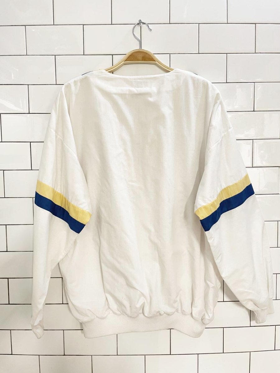 vintage 80s HOM mesh lined tennis v - neck pullover - good market thrift store
