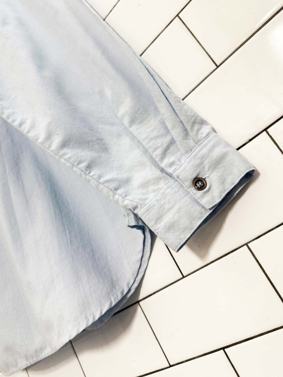 vintage 80s jean gabrielle knit collar pocket detail shirt - good market thrift store