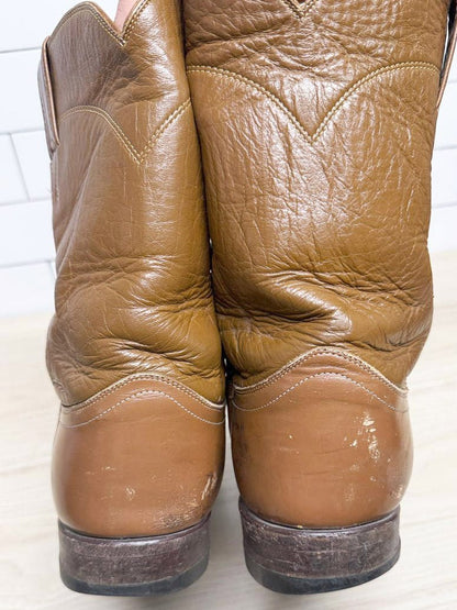 vintage 80s just justin boots leather cowboy boots | made in USA - good market thrift store