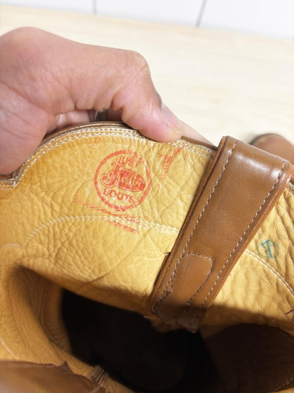 vintage 80s just justin boots leather cowboy boots | made in USA - good market thrift store