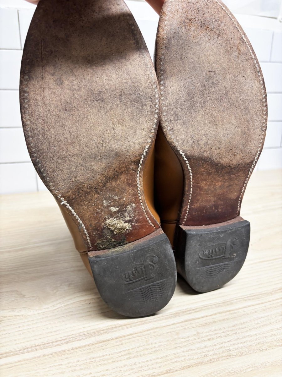 vintage 80s just justin boots leather cowboy boots | made in USA - good market thrift store