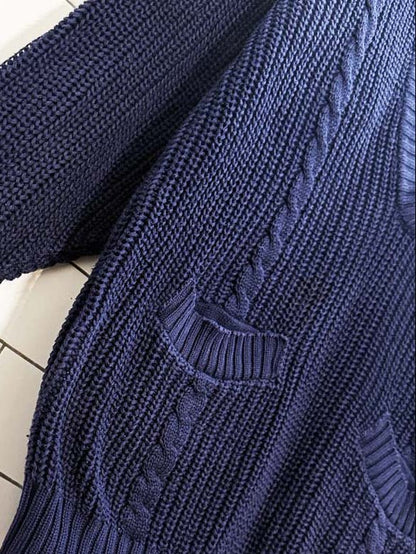 vintage 80s kettle creek deep v - neck cable knit sweater - good market thrift store