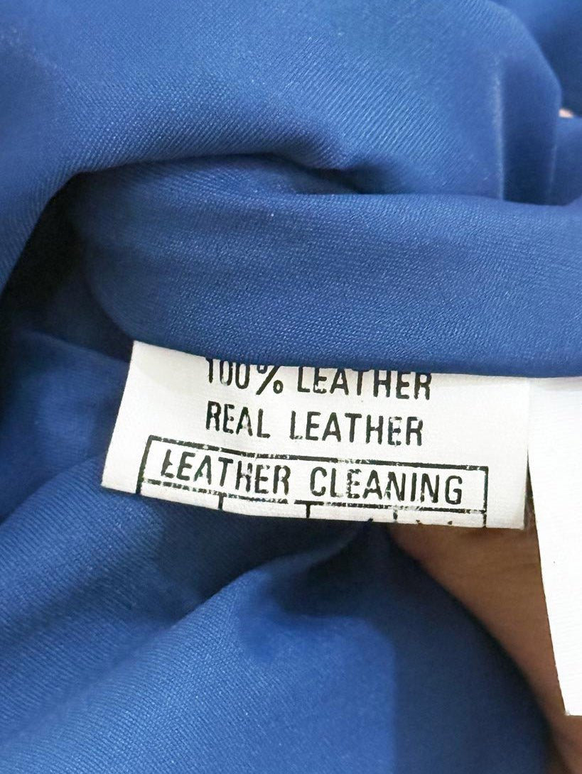 vintage 80s leather lace up front mini skirt - good market thrift store