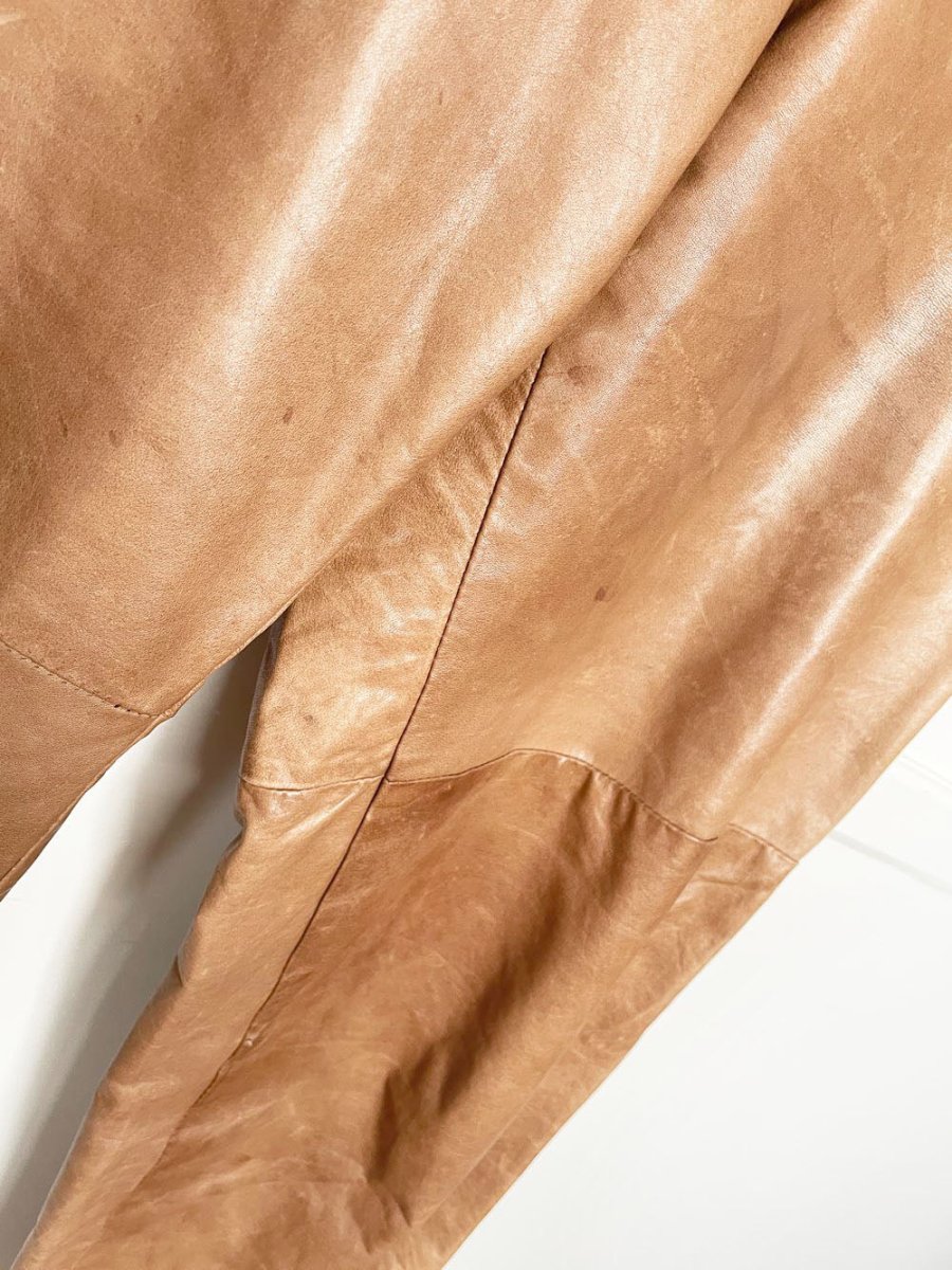 vintage 80s leeward leather pants | made in Italy | the old mill - good market thrift store