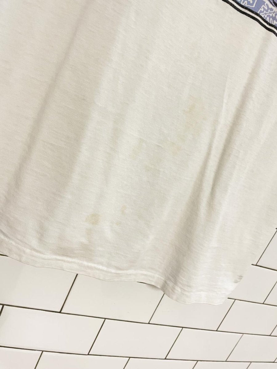 vintage 80s lifestyles malibu surf distressed tee | made in USA - good market thrift store