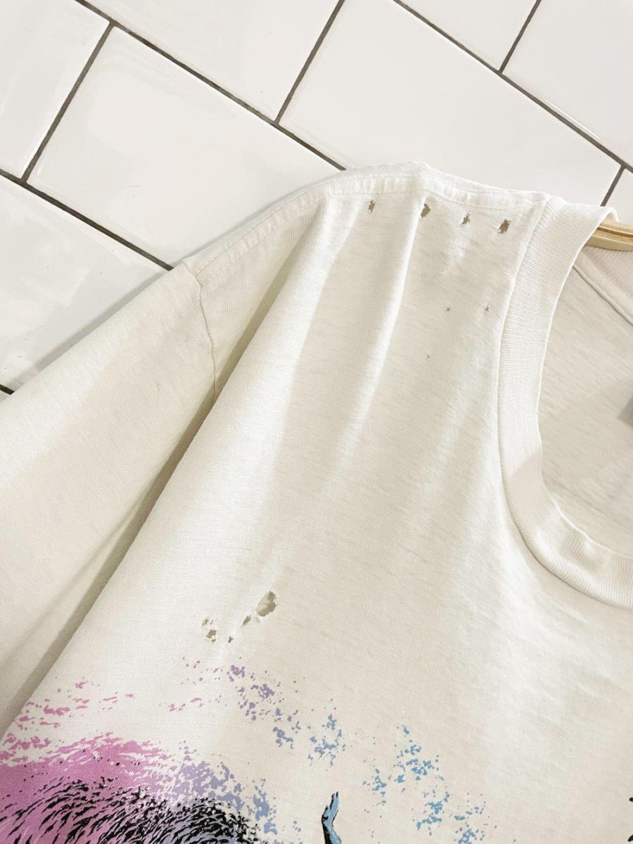 vintage 80s lifestyles malibu surf distressed tee | made in USA - good market thrift store