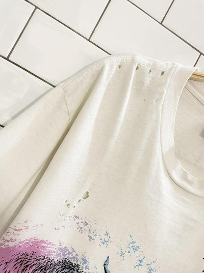 vintage 80s lifestyles malibu surf distressed tee | made in USA - good market thrift store