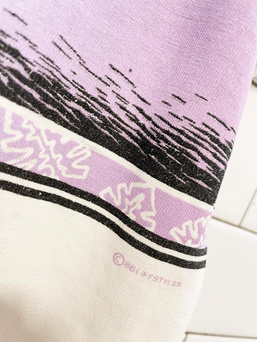 vintage 80s lifestyles malibu surf distressed tee | made in USA - good market thrift store