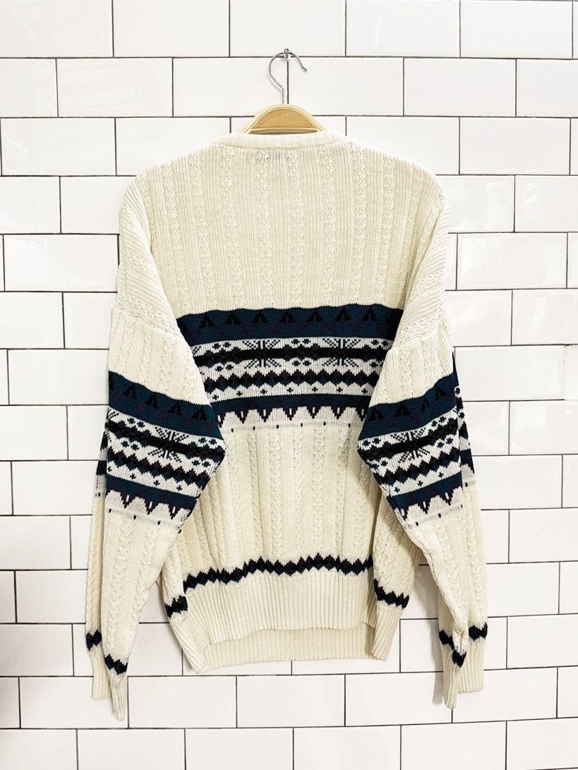 vintage 80s lumiēre fair isle knit sweater | made in Romania - good market thrift store