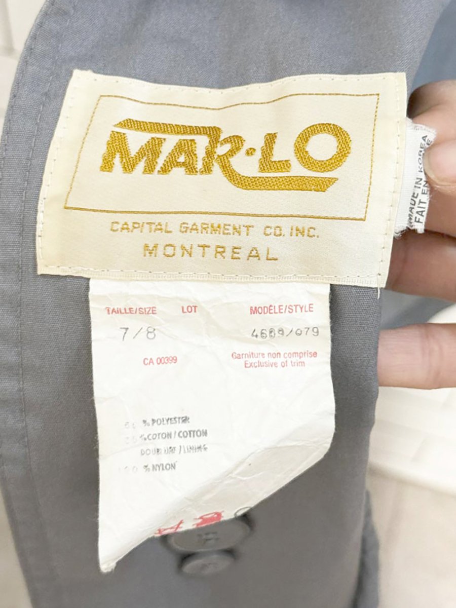 vintage 80s mar - lo belted trench coat | capital garment co - good market thrift store