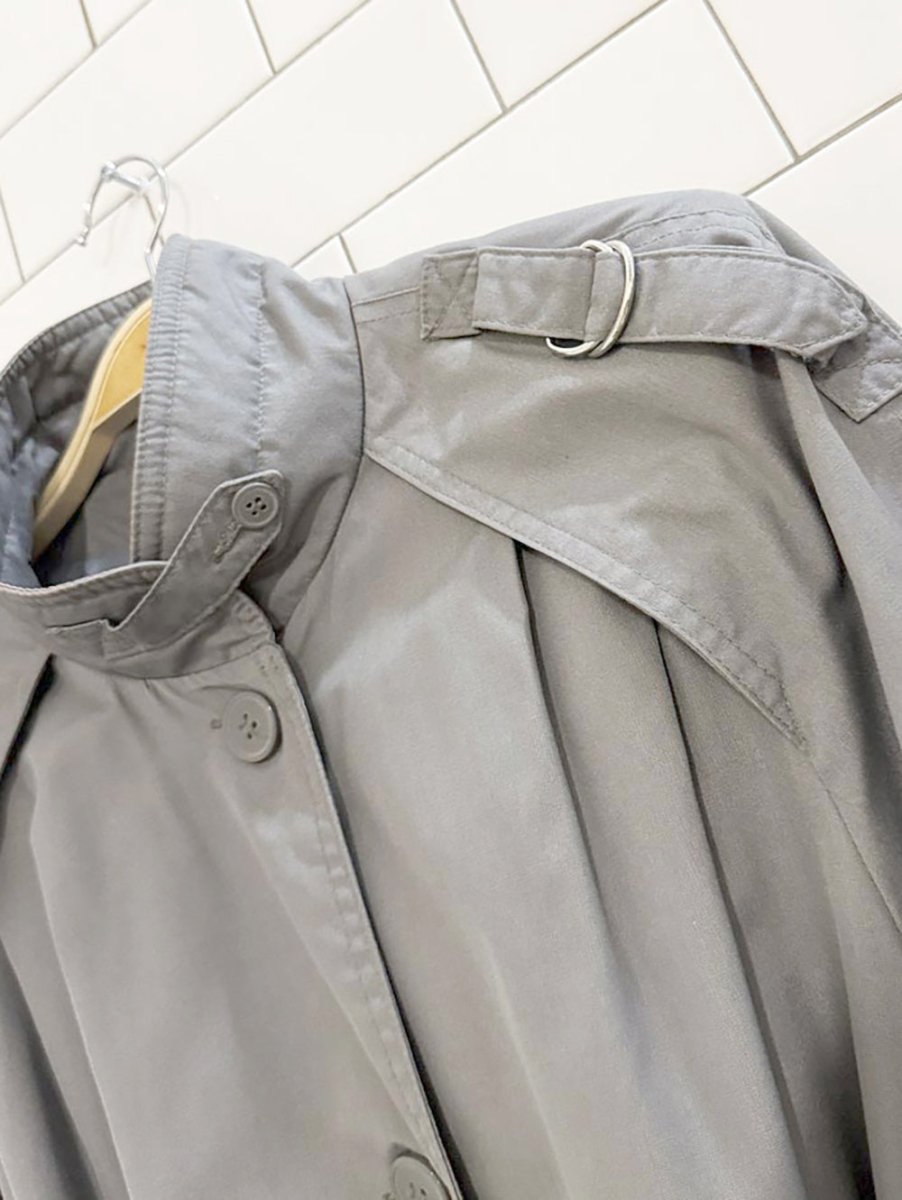 vintage 80s mar - lo belted trench coat | capital garment co - good market thrift store