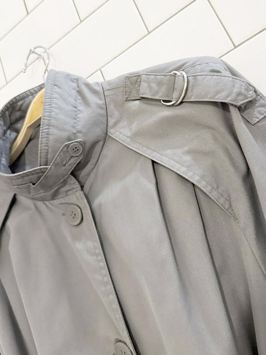 vintage 80s mar - lo belted trench coat | capital garment co - good market thrift store