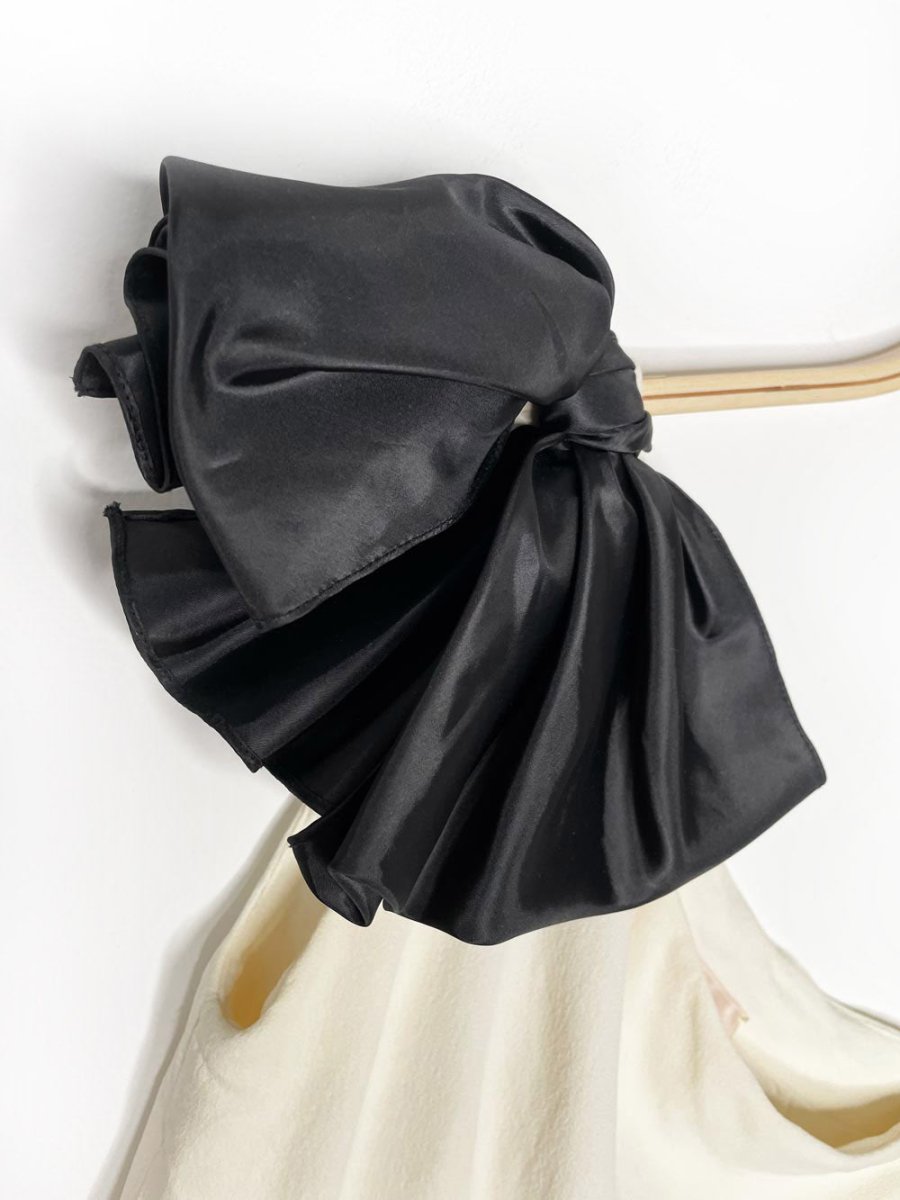 vintage 80s miss o by oscar de la renta bow one shoulder mini dress | union made in USA - good market thrift store