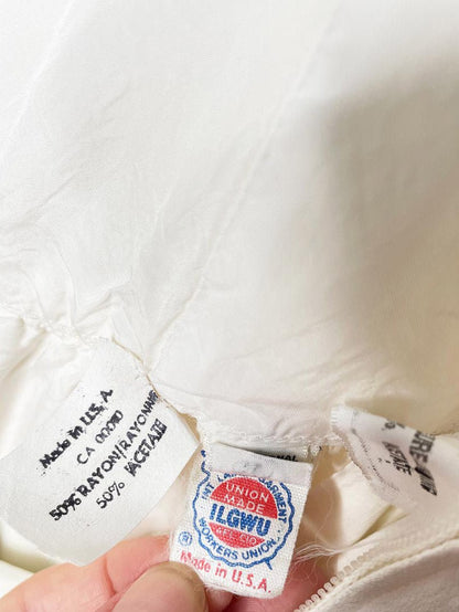 vintage 80s miss o by oscar de la renta bow one shoulder mini dress | union made in USA - good market thrift store