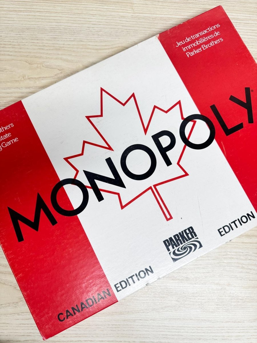 vintage 80s monopoly canada edition board game | complete - good market thrift store