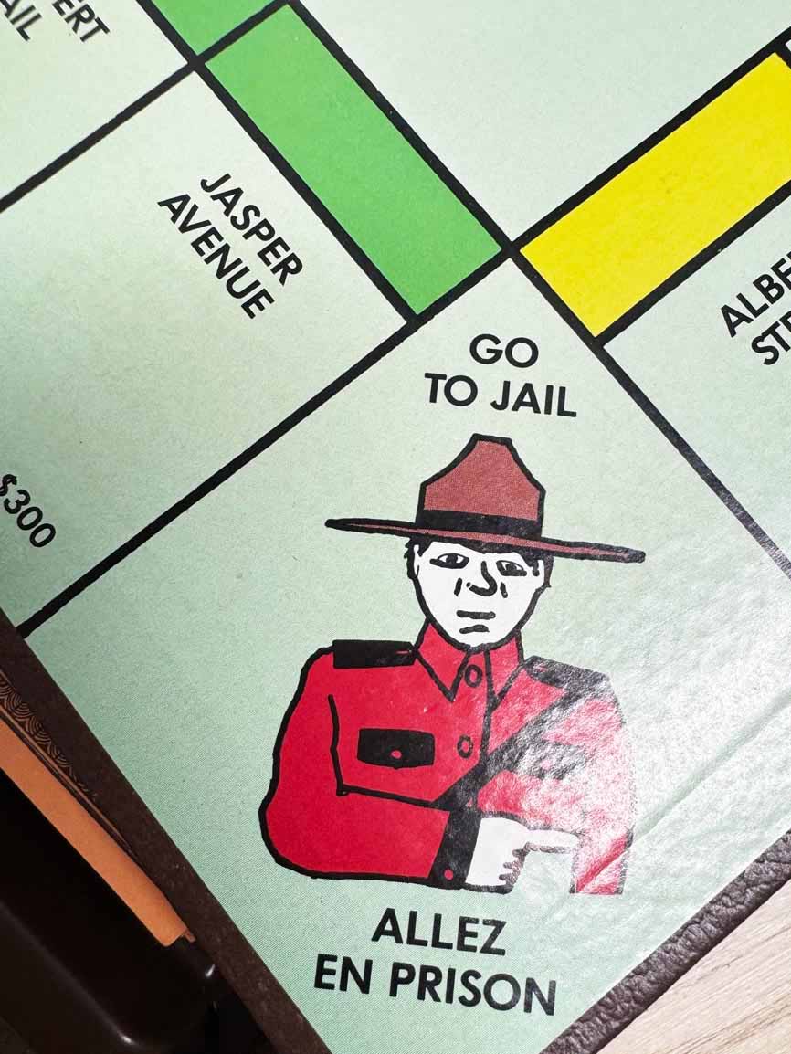 vintage 80s monopoly canada edition board game | complete - good market thrift store