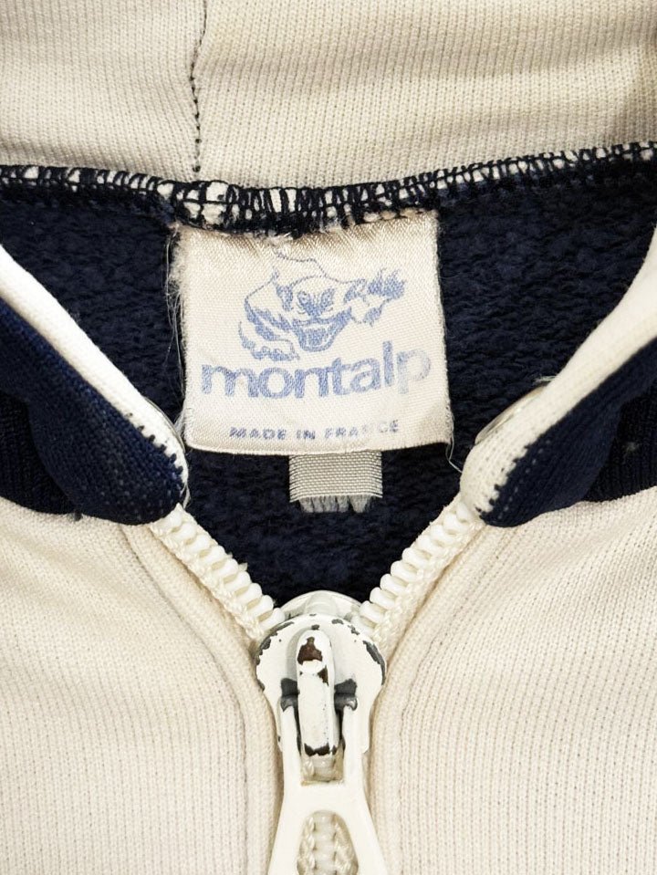 vintage 80s montalp les alpes ski ete - hiver full zip hoodie | made in france - good market thrift store