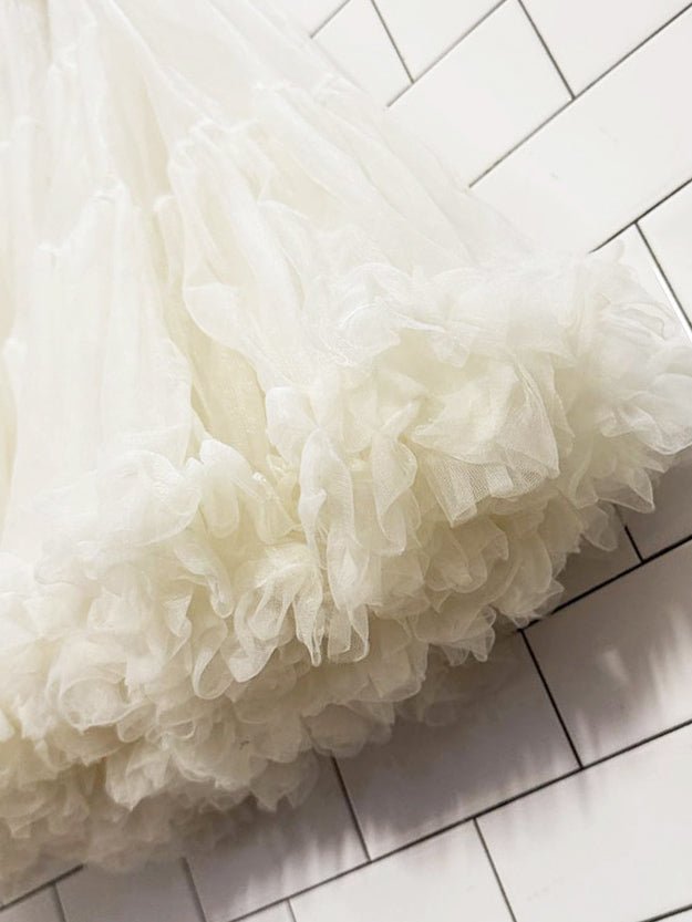 vintage 80s multi - layered tulle skirt | petticoat - good market thrift store