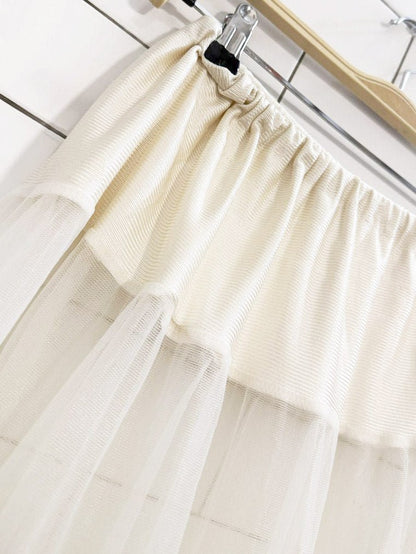 vintage 80s multi - layered tulle skirt | petticoat - good market thrift store